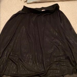 Lularoe Black lined Lucy skirt